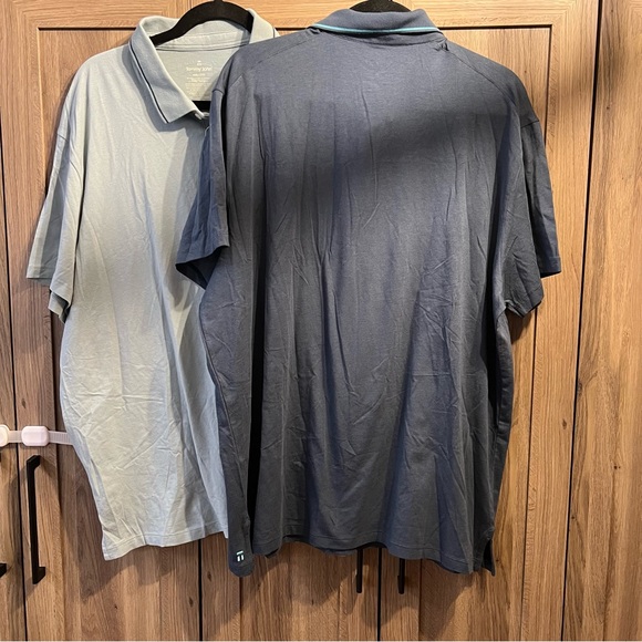 2 NWT Tommy John Second Skin Pima Cotton Short Sleeve Polo Shirt Size 2XL - Picture 6 of 6